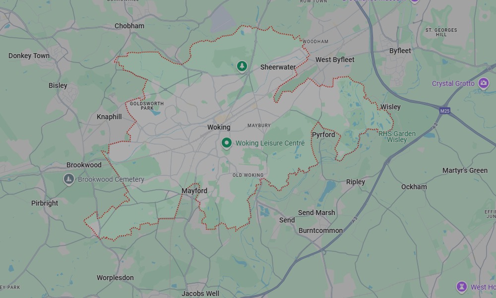 We have build project across Woking