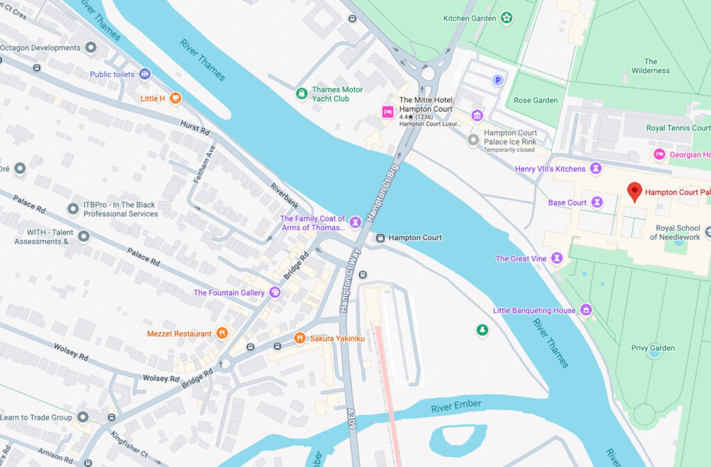 Areas we cover in Hampton Court street view